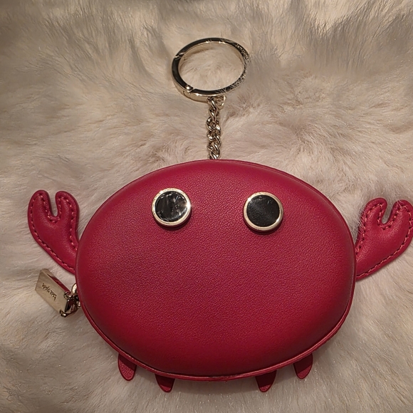 Kate Spade Red 🦀 Crab Coin Purse 🦀 Keychain Bag Charm - Picture 8 of 10